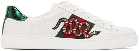 Gucci White Snake New Ace Sneakers - ShopStyle