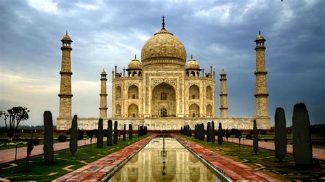 india, city, agra, taj mahal, architecture, marble, domes, minarets ...