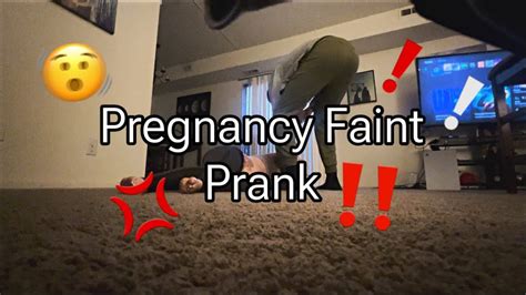 Pregnancy Faint Prank - YouTube