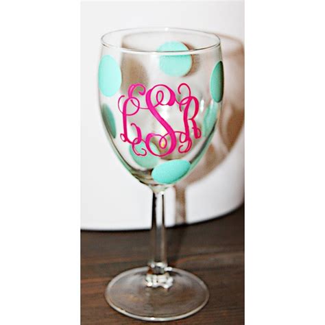 Monogram Wine Glasses - BelleChic