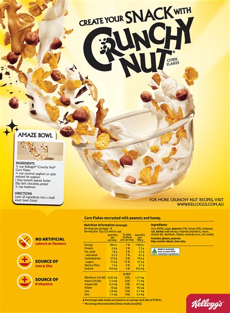 Honey Nut Corn Flakes Nutrition Facts | Besto Blog