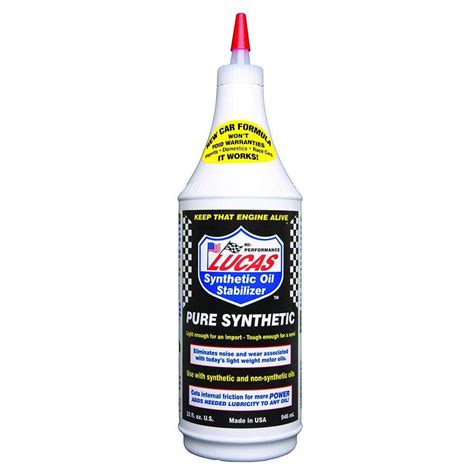 Lucas Oil 32 oz. Synthetic Heavy Duty Oil Stabilizer 10130 - The Home Depot