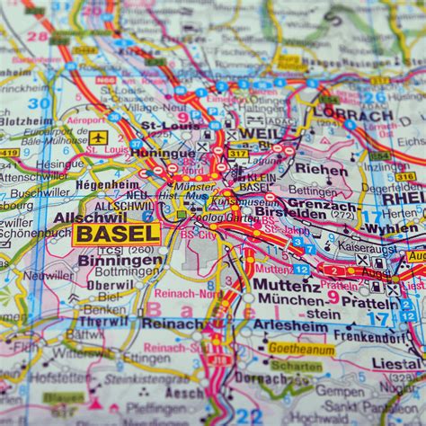 Basel Map and Basel Satellite Image