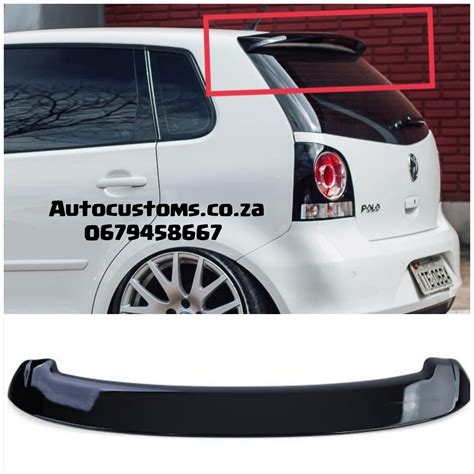 Spoiler For VW POLO 2006 07 08 09 Black Rear Trunk Wing, 40% OFF