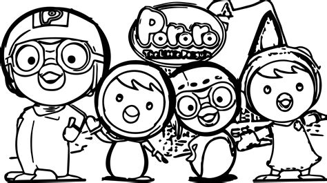 pororo coloring pages from harper – Free Printables