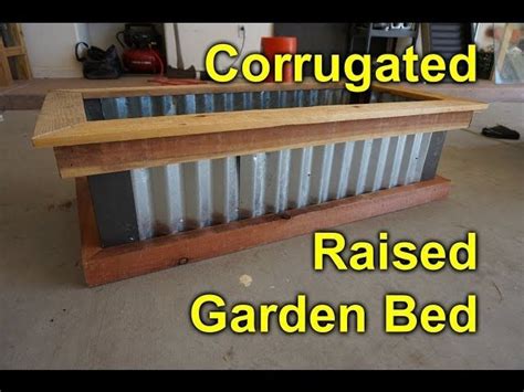 Corrugated raised garden bed - DIY Easy build project to beautify ... | Garden beds, Raised ...