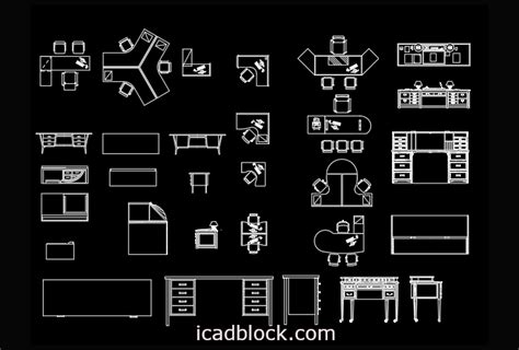 Free Download Office Furniture CAD Blocks CADBlocksDWG | atelier-yuwa.ciao.jp