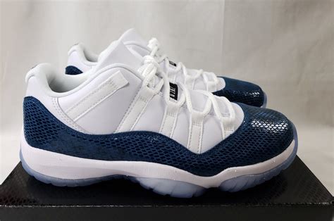 Air Jordan 11 Low Navy Blue Snakeskin CD6846-102 Release Date - SBD