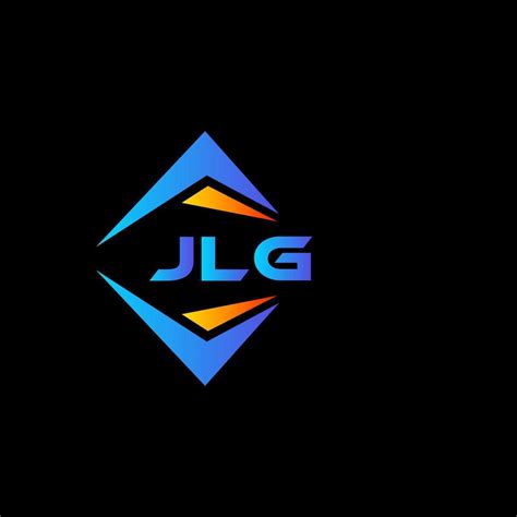 JLG abstract technology logo design on Black background. JLG creative ...