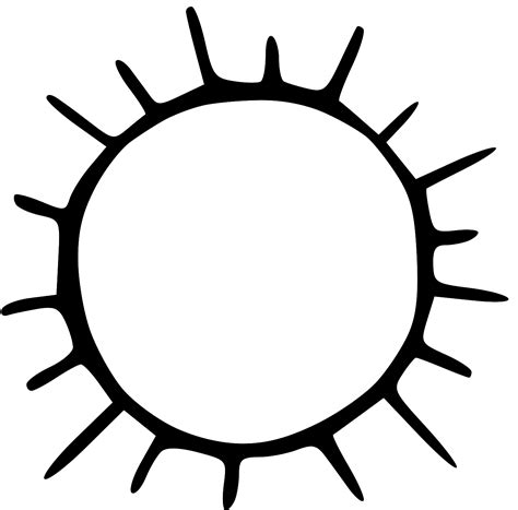 Sun Outline Clip Art - ClipArt Best