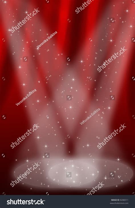 Stage In Theater With Two Floodlights Stock Photo 8288311 : Shutterstock