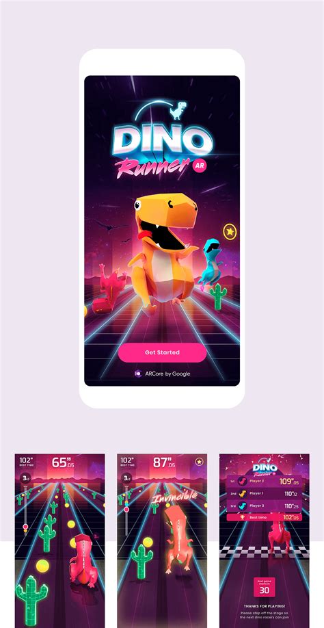 Dino Runner AR :: Behance