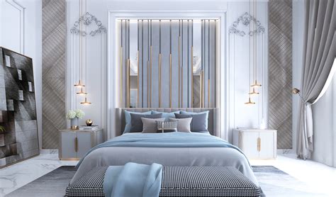 BEDROOM DESIGN "BLUE" on Behance