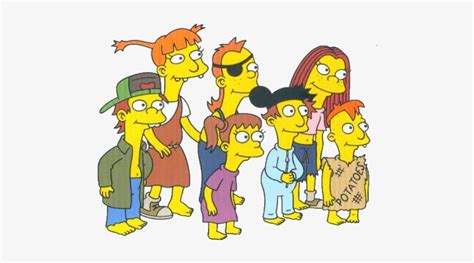 Spuckler Children - Cletus Kids Simpsons Transparent PNG - 498x391 ...