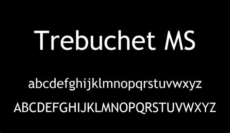 Trebuchet MS font - Font Tr