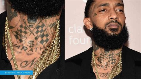 Nipsey Hussle Face Tattoos Nipsey Hussle Temporary Tattoos Nipsey ...