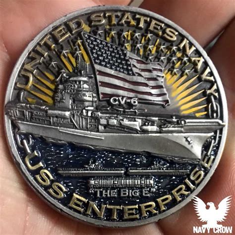 USS Enterprise Warships of World War 2 75th Anniversary Coin