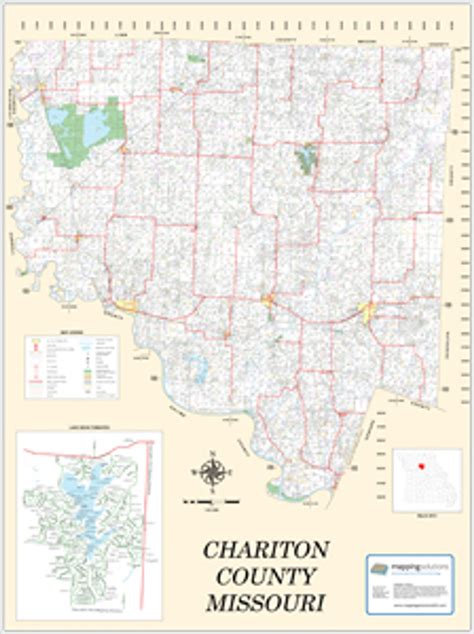 Chariton County Missouri 2013 Wall Map