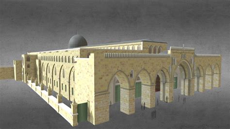 Al Aqsa Mosque, Jerusalem Temple Mount - Buy Royalty Free 3D model by ...