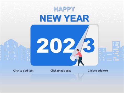 Creative 2023 New Year PowerPoint Template