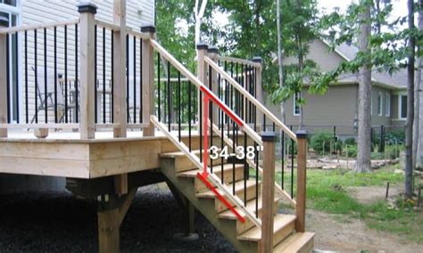 Deck Railing Height: Code Requirements and Guidelines | Deck stair ...