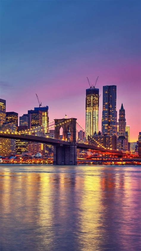 Brooklyn Bridge,NYC | New york city travel, City aesthetic, Sunset city