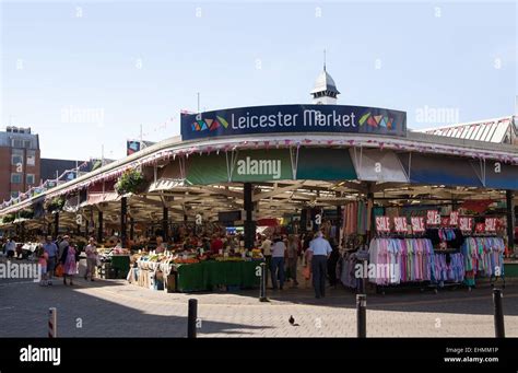 Leicester Market in the city centre Stock Photo - Alamy