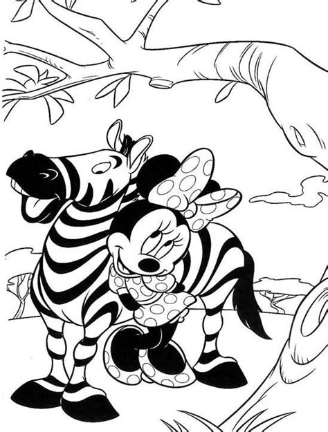 Disney Coloring Pages - Minnie Mouse 2 (on the safari) | Printables for ...