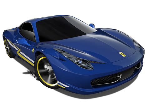 Mattel, Hot Wheels Diecast Car, Ferrari 458 Italia (2014) Blue | Hot wheels, Hot wheels cars ...