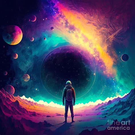 The infinity of space colorful Digital Art by Somsong Artist - Fine Art ...