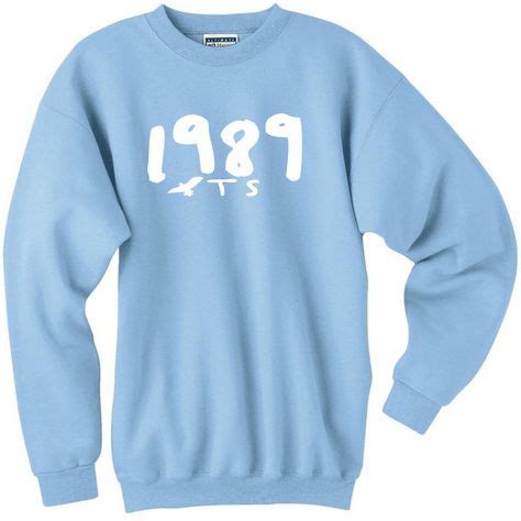 Taylor Swift Inspired 1989 Seagull Pullover Sweatshirt Light Blue ($30) liked on Polyvore ...