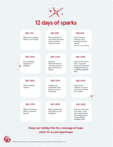 12 Days of Sparks - Daily Activities for Your Family