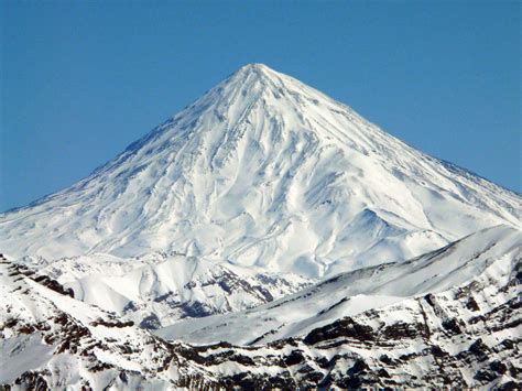 Damavand peak view in march | Iran, Natural landmarks, Tours