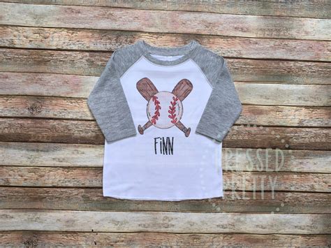 Kids Baseball Shirt Personalized Baseball Shirt Boy Baseball | Etsy