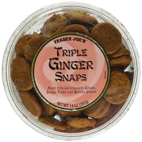 Amazon.com: Trader Joe's Triple Ginger Snap cookies 14oz (2pk) : Grocery & Gourmet Food