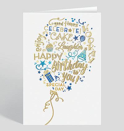 Birthday Card Corporate - Card Design Template