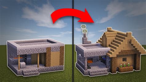 Minecraft Village House Ideas : Small Village Rustic House 1 - Blueprints for MineCraft Houses ...