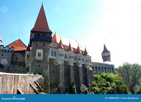 Corvin Castle of Romania editorial stock image. Image of landmark - 128864049