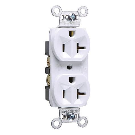 Shop Legrand 20-Amp 125-Volt White Indoor Duplex Wall Outlet at Lowes.com