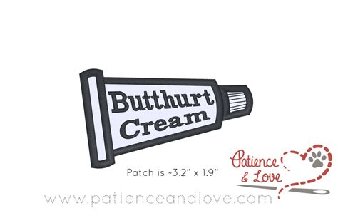 Butthurt Cream, 3.2-inch x 1.9-inch patch – PatienceandLove143