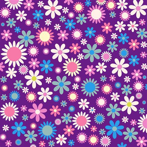 Flowers Retro Floral Pattern Free Stock Photo - Public Domain Pictures