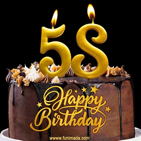 Happy 58th Birthday Animated GIFs | Funimada.com