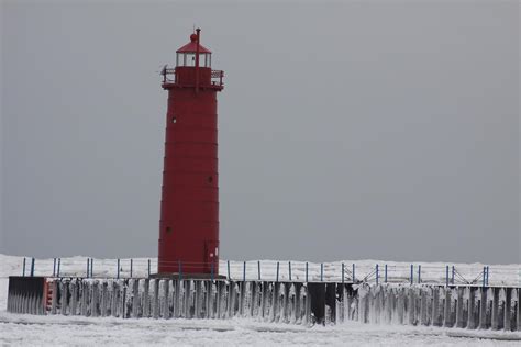 Michigan Exposures: The Muskegon Lighthouse and Breakwater Light