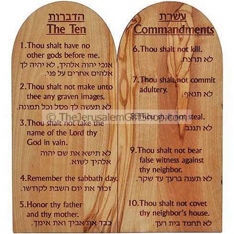 Replica 10 Commandment Tablets