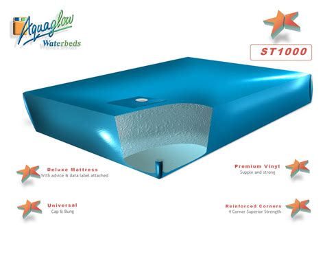 Deluxe Soft Side Waterbed Mattress ST1000 - Aquaglow Waterbeds