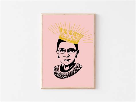 Ruth Bader Ginsburg Wall Art RBG Print Notorious RBG Print | Etsy