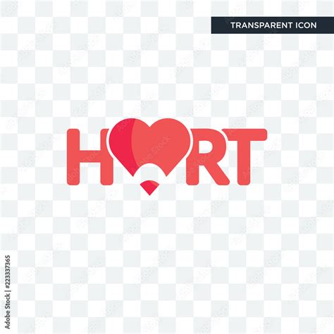 hart vector icon isolated on transparent background, hart logo design Stock Vector | Adobe Stock