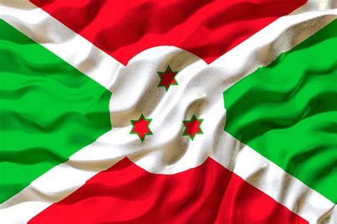 Premium Photo | National flag of burundi background with flag of burundi