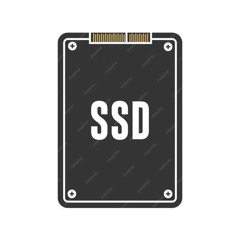 Premium Vector | Simple vector SSD icon