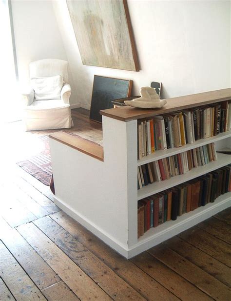 short bookshelf as room divider with a built-in trunk-style storage bench. | Home/Garden Design ...